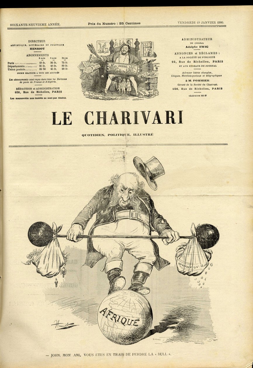 Okładka „The Charivari”” autorstwa Henri Maigrot
