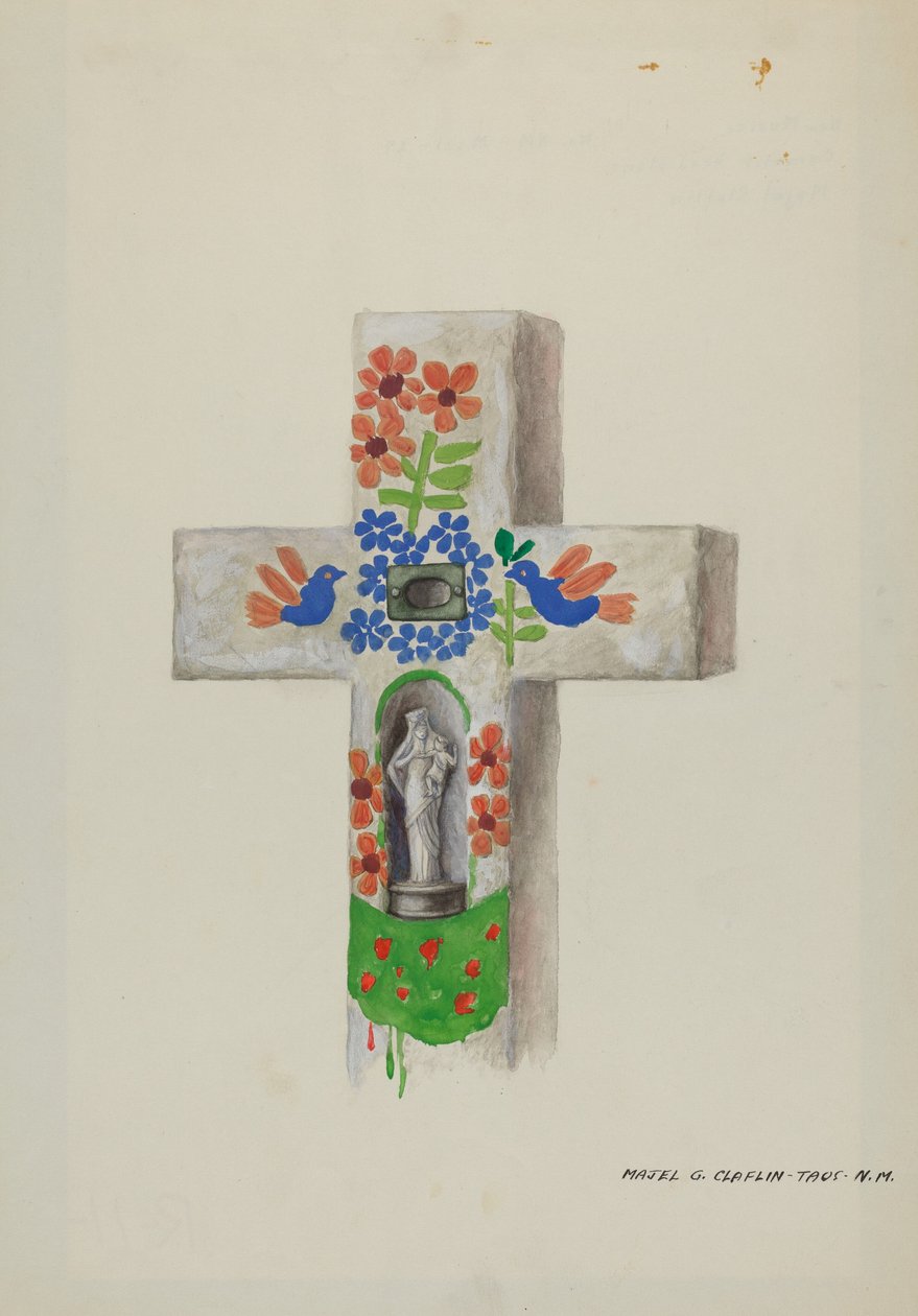 Cementowy Kamień Głowy, ok. 1900 r. 1937. autorstwa Majel G. Claflin