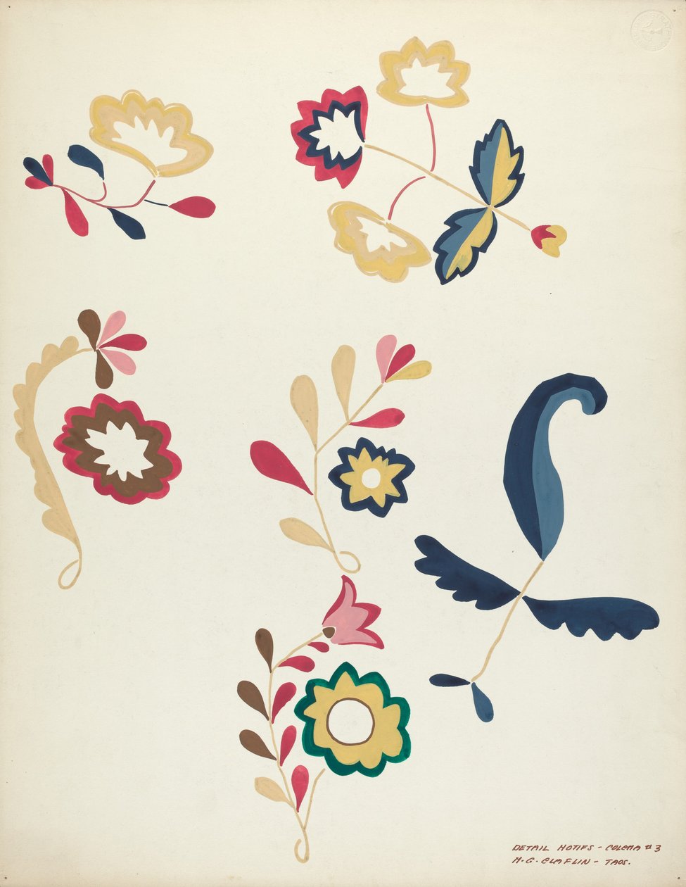 Projekt z proponowanego teki, 1935-1942. autorstwa Majel G. Claflin