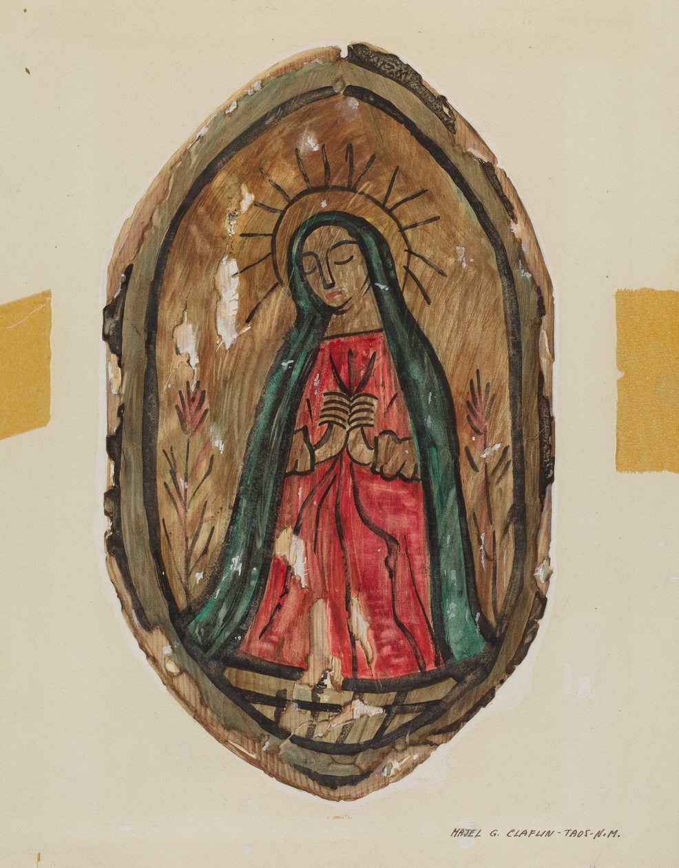 Ołtarz - Santa Maria, ca. 1939. autorstwa Majel G. Claflin