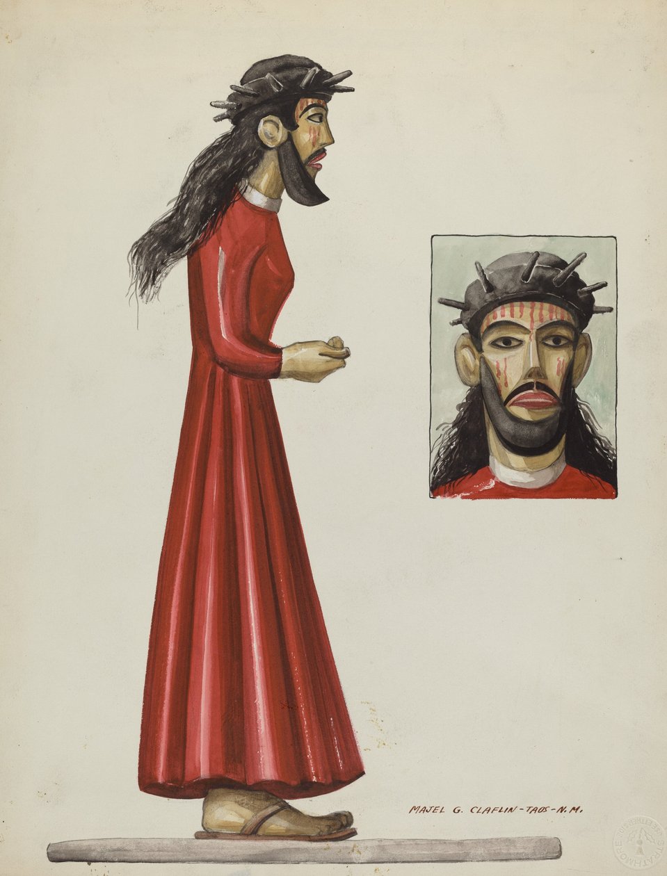 Santo Christo, ok. 1930 1937. autorstwa Majel G. Claflin