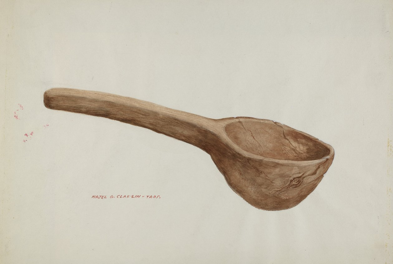 Chochla drewniana, ok. 1937. autorstwa Majel G. Claflin