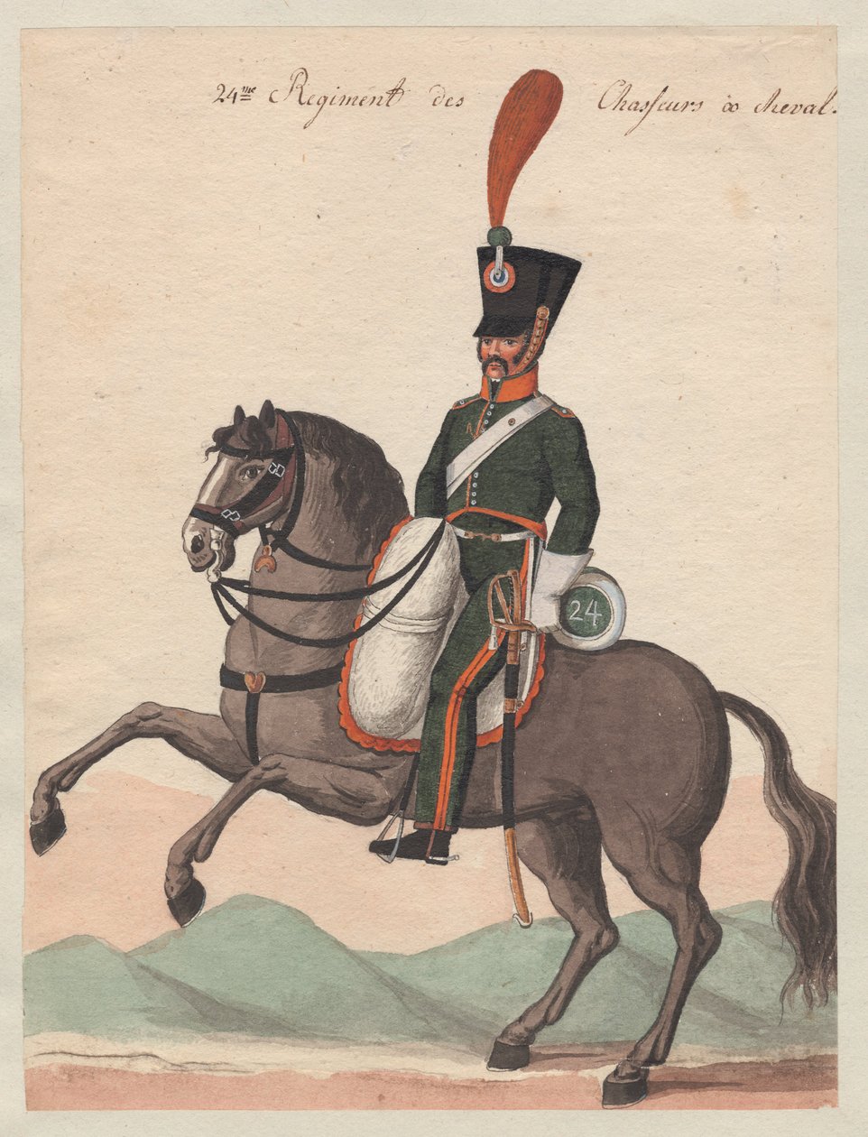 Żołnierz 24 Pułku Szturmowców Konnych autorstwa Major Otto from Baden