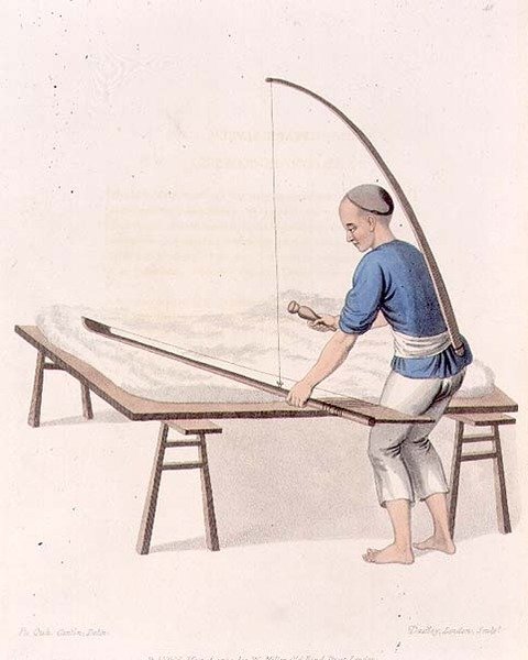 Środek do czyszczenia bawełny, płyta 48 z filmu „The Costumes of China”, grawer J. Dadley autorstwa Major George Henry Mason