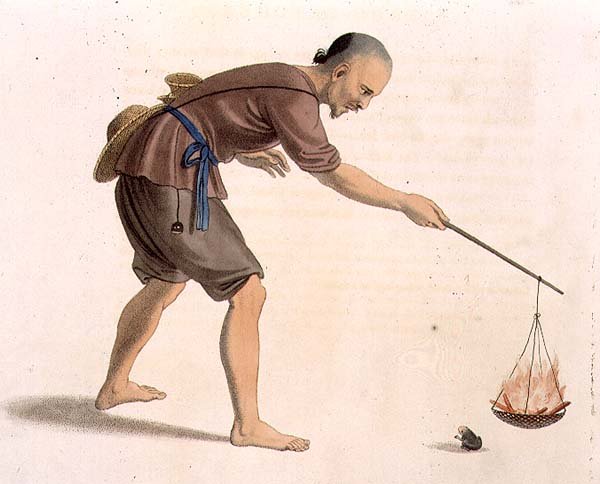 Łapacz żab, płyta 7 z filmu „The Costume of China”, ryt. J. Dadley autorstwa Major George Henry Mason