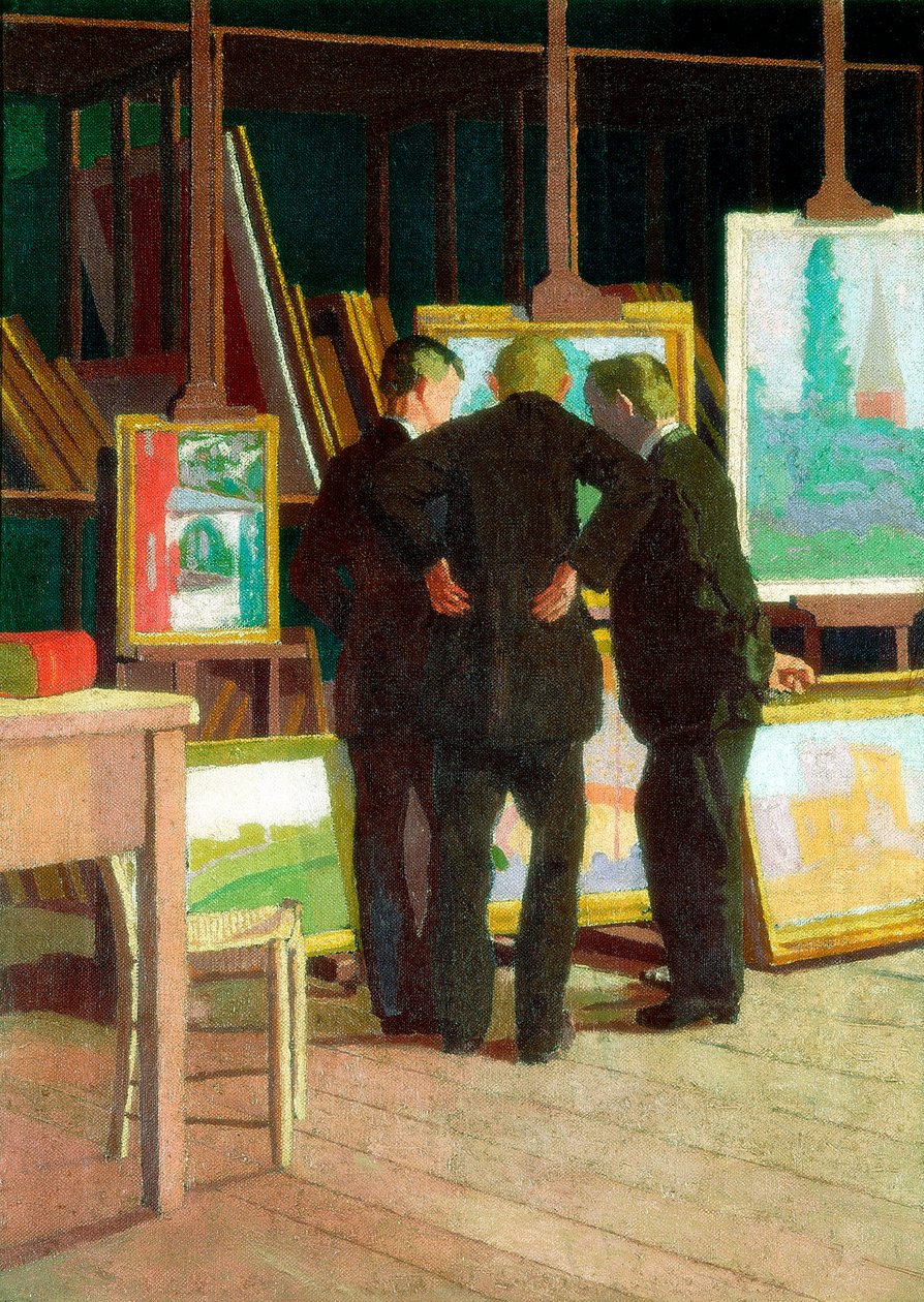 19 Fitzroy Street (pracownia Waltera Richarda Sickerta), ok. 1912-14 autorstwa Malcolm Drummond
