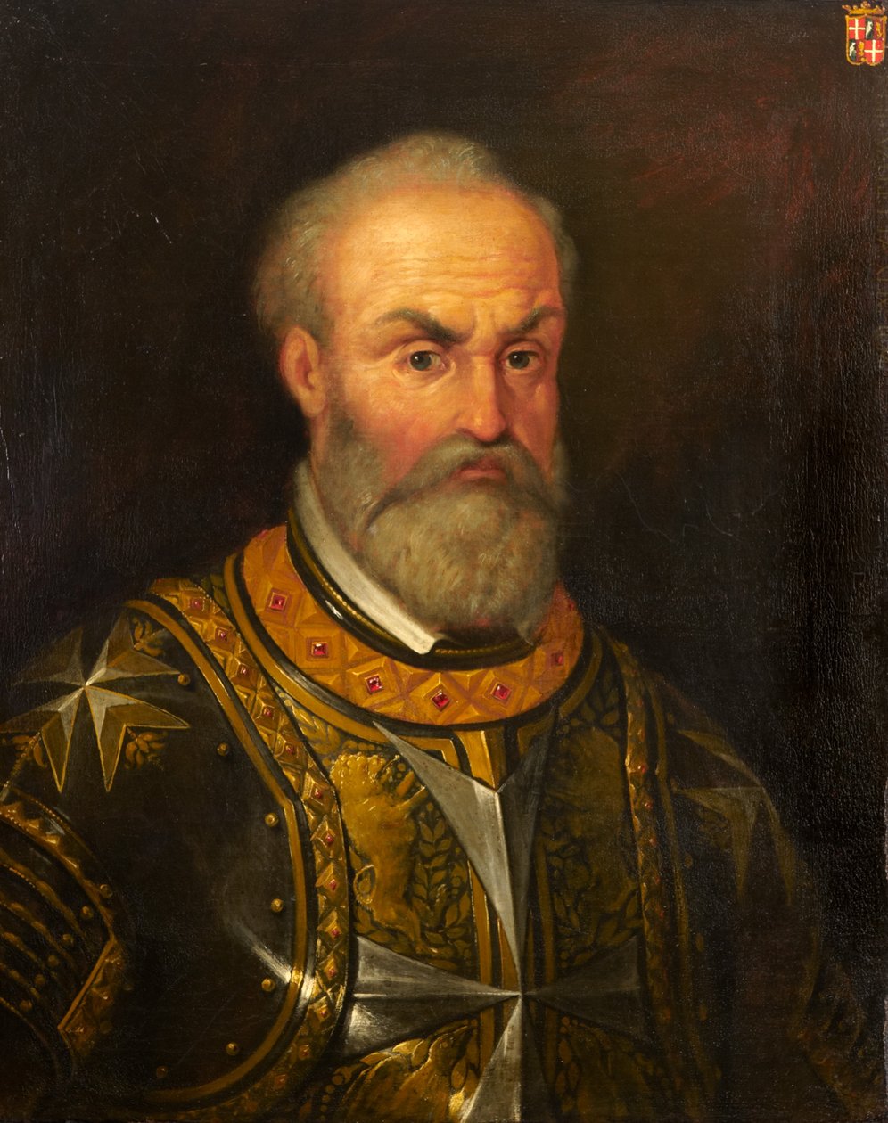 Wielki Mistrz Jean de la Valette (1496-1568) autorstwa Maltese School