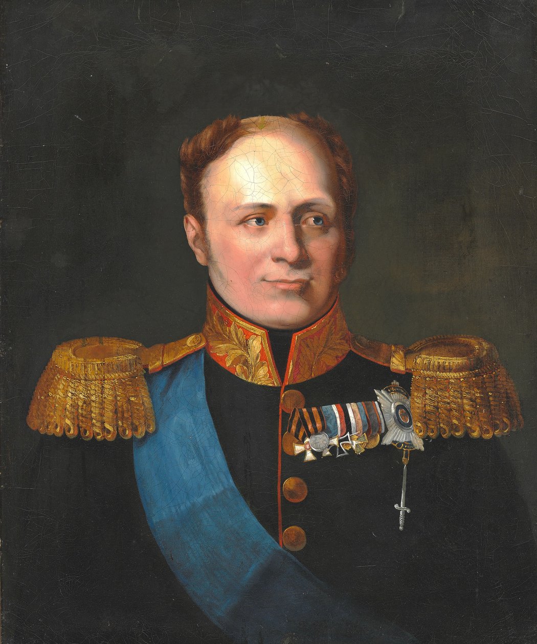 Portret cara Aleksandra I Rosji autorstwa Manner of George Dawe