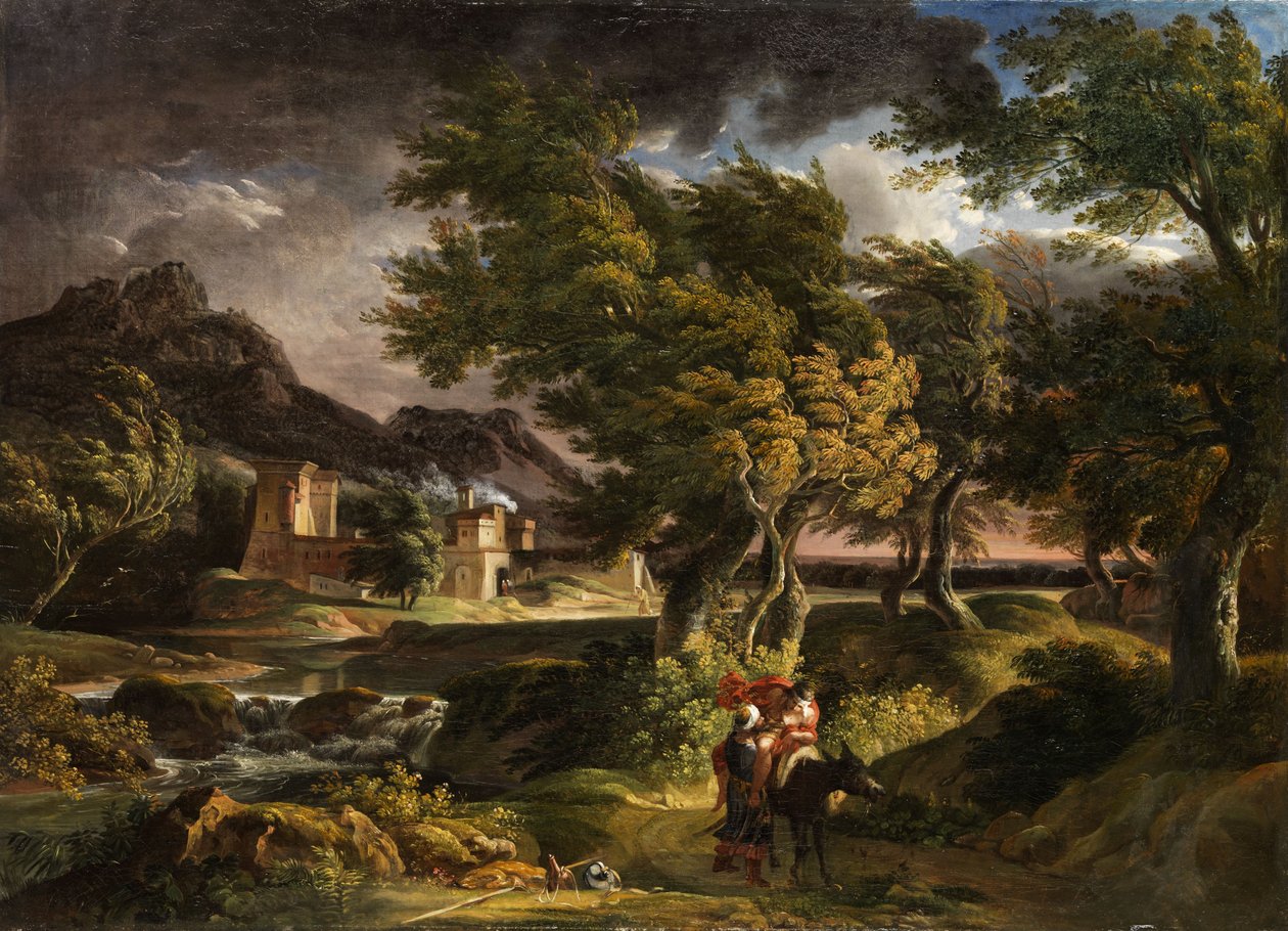 Krajobraz burzy autorstwa Johann Christian Reinhart