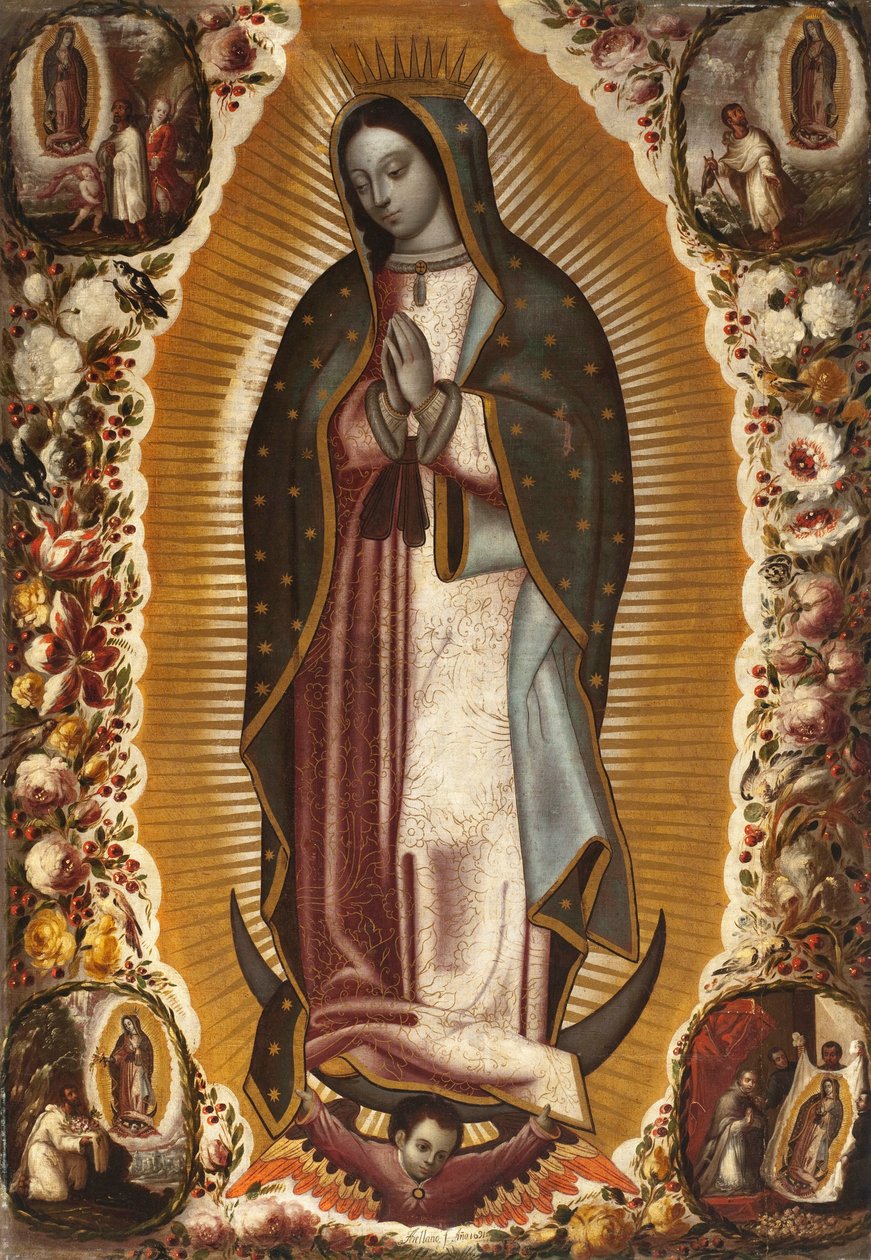 Dziewica z Guadalupe autorstwa Manuel de Arellano