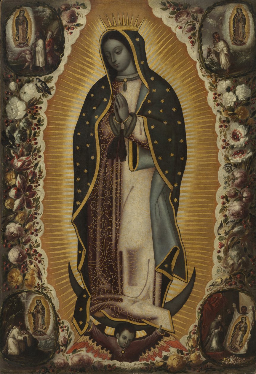 Dziewica z Guadalupe autorstwa Manuel de Arellano