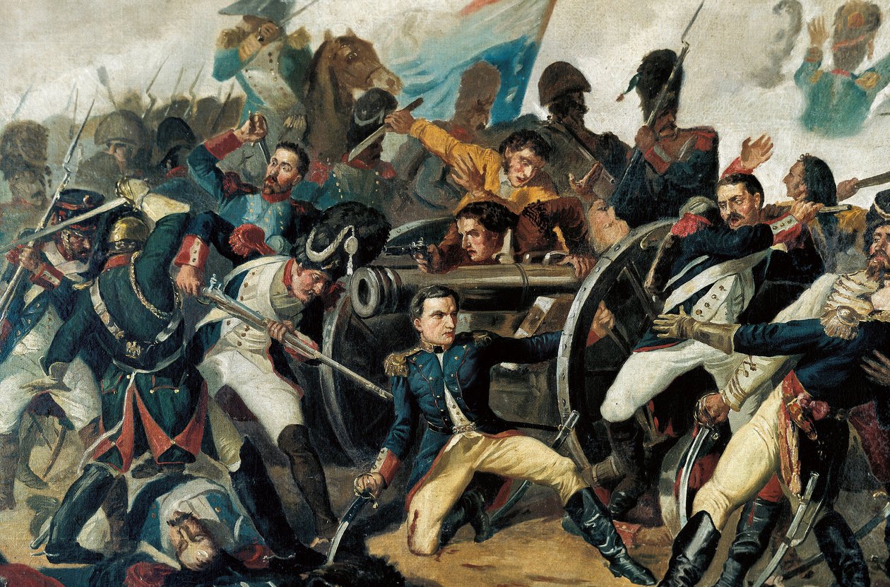 Hiszpańska wojna o niepodległość (1808-1814) bunt ludności przeciwko francuskiej okupacji przez Napoleona I (więcej) autorstwa Manuel (after) Castellano