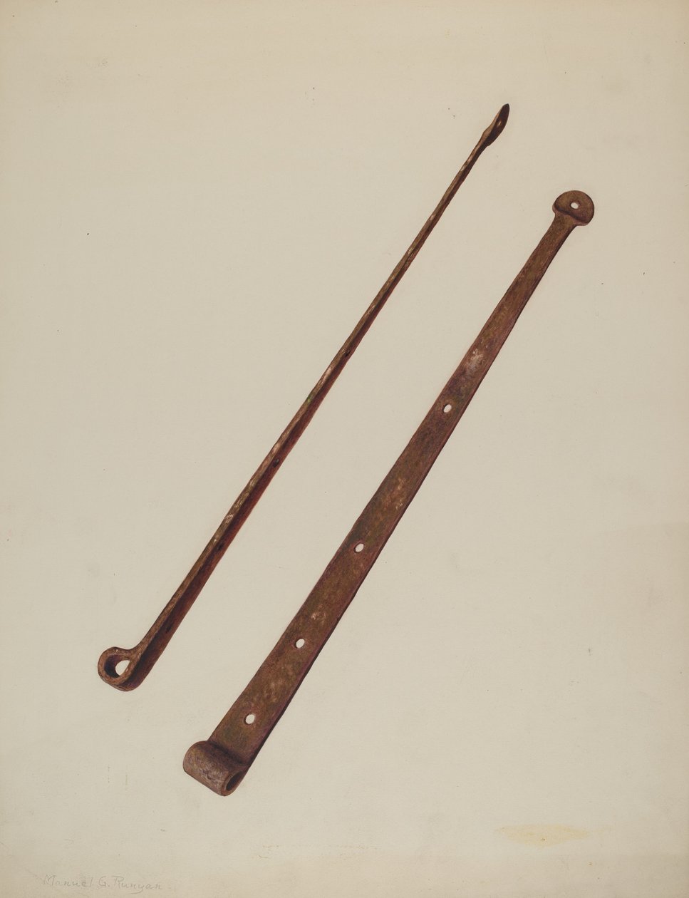Zawiasy paskowe, ok. 1939. autorstwa Manuel G. Runyan