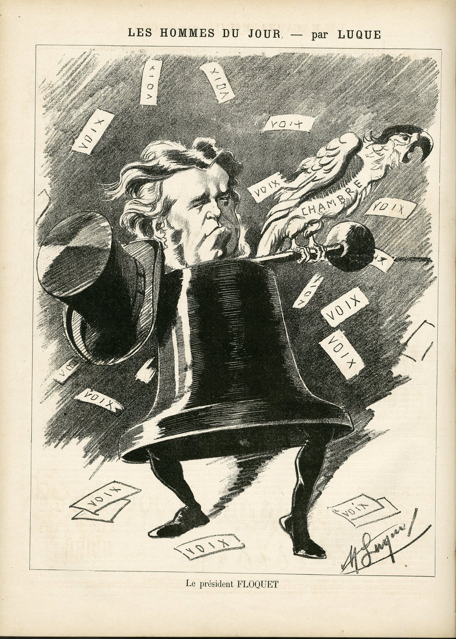 Ilustracja Manuela Luque (1854-1919) do okładki La Karykatury (1880) autorstwa Manuel Luque