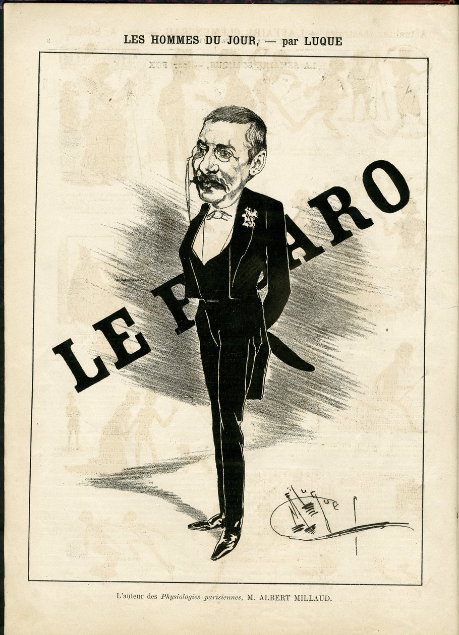 Ilustracja Manuela Luque (1854-1919) w La Caricature (1880) autorstwa Manuel Luque
