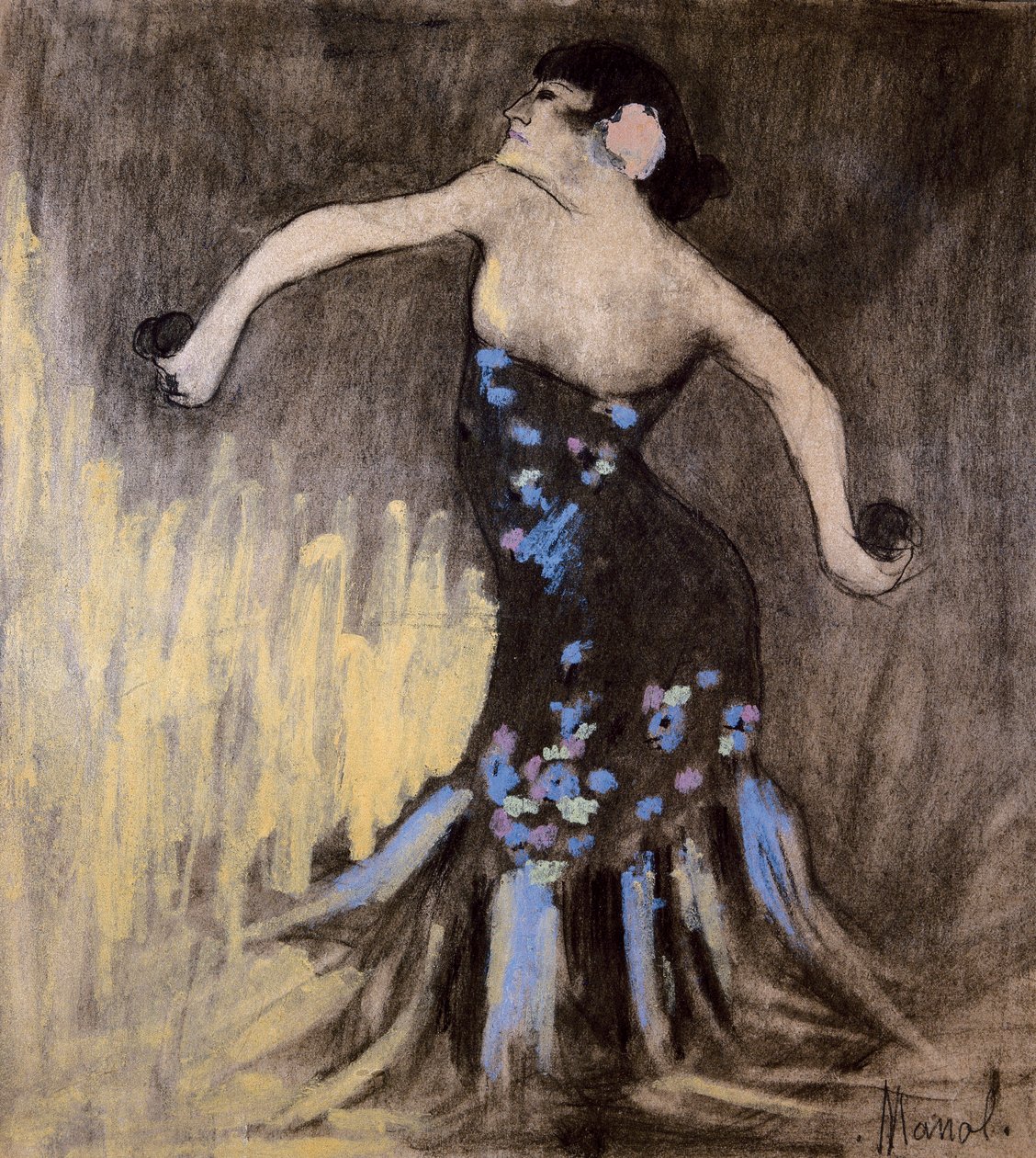 Tancerka flamenco autorstwa Manuel Martinez Hugue Manolo
