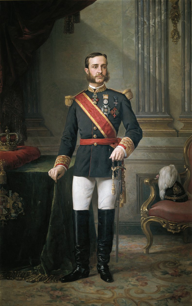 Portret Alfonsa XII autorstwa Manuel Ojeda y Siles