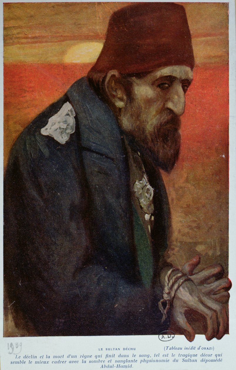 Sułtan Abdul Hamid I (1842-1918) 1909 autorstwa Manuel Orazi