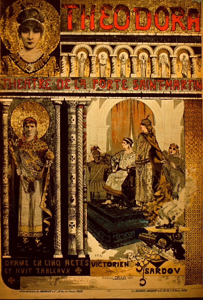 Plakat Teatru De La Porte Saint Martin autorstwa Manuel Orazi