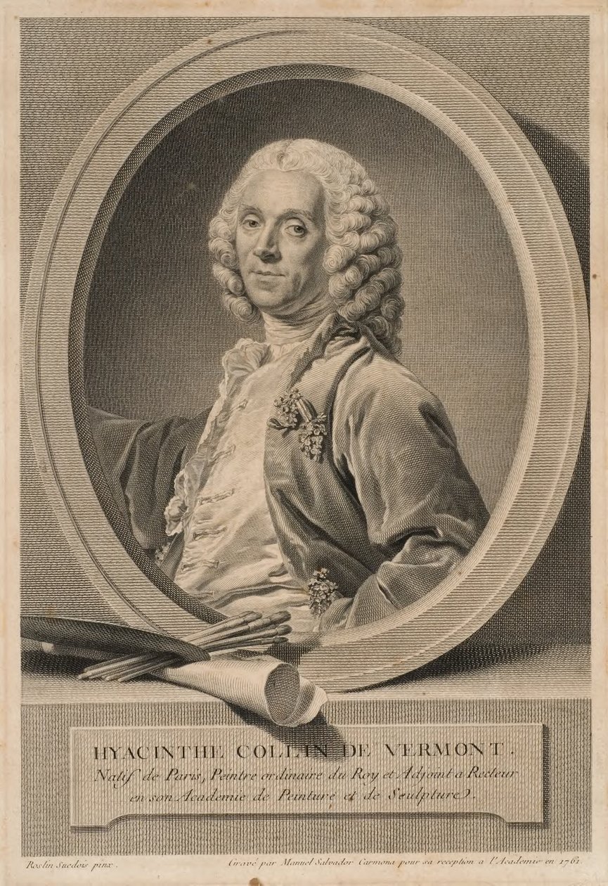 Hyacinthe Collin de Vermont, 1693-1761, malarz i członek akademii autorstwa Manuel Salvador Carmona