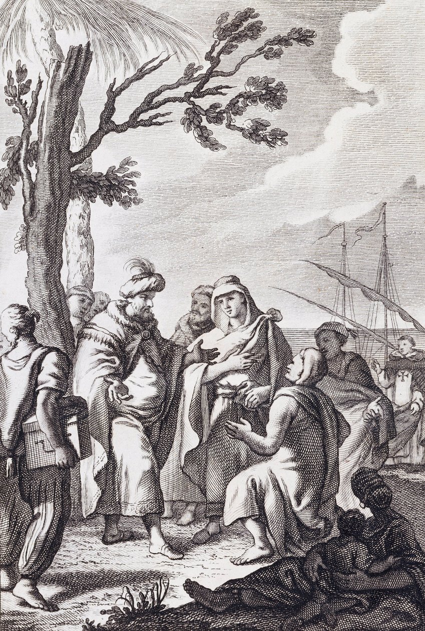 Ilustracja do „Traktatu Algierskiego” Miguela de Cervantesa autorstwa Manuel de la Cruz y Cano