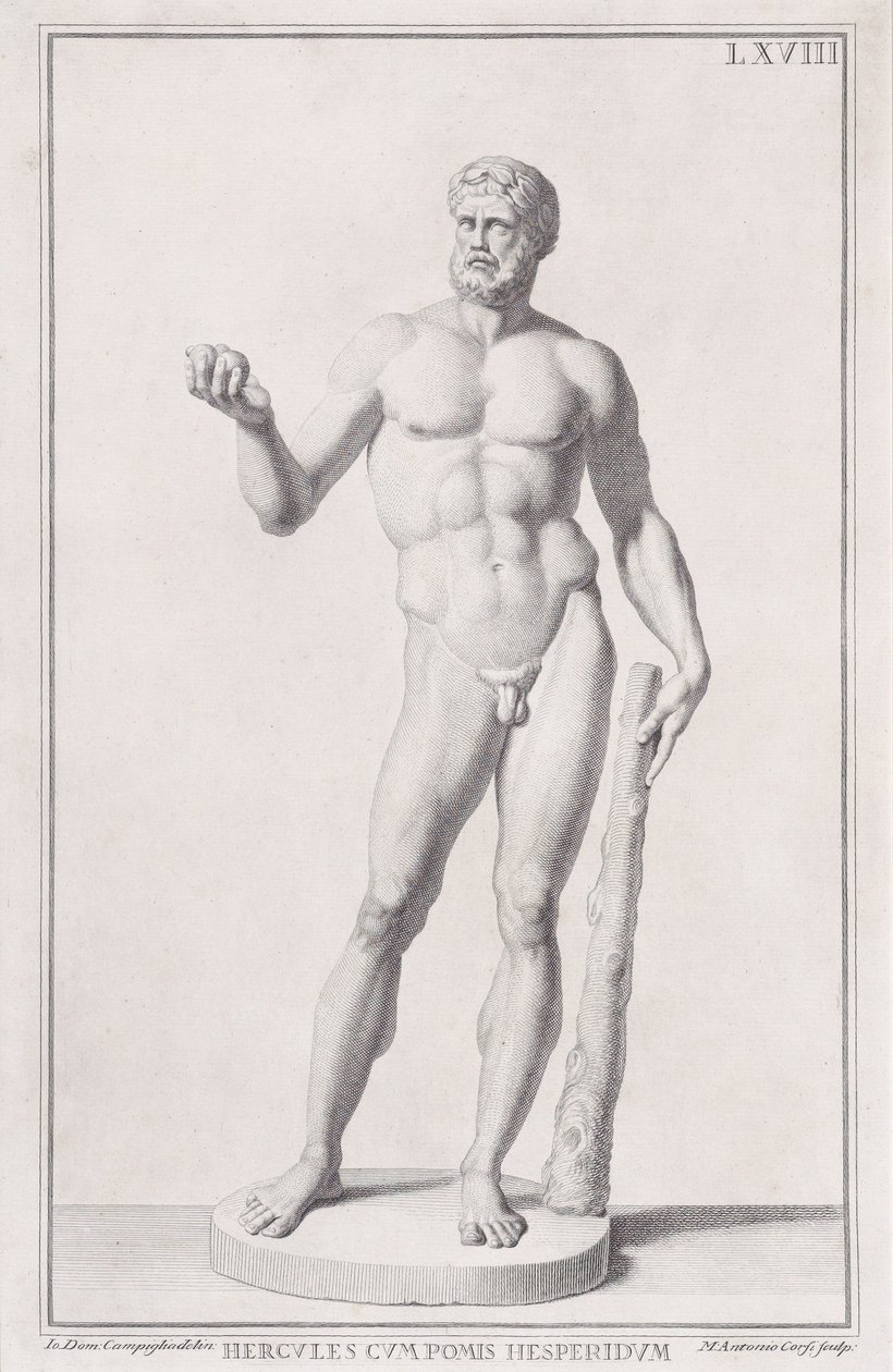 Posąg Herkulesa, 1734. autorstwa Marc
