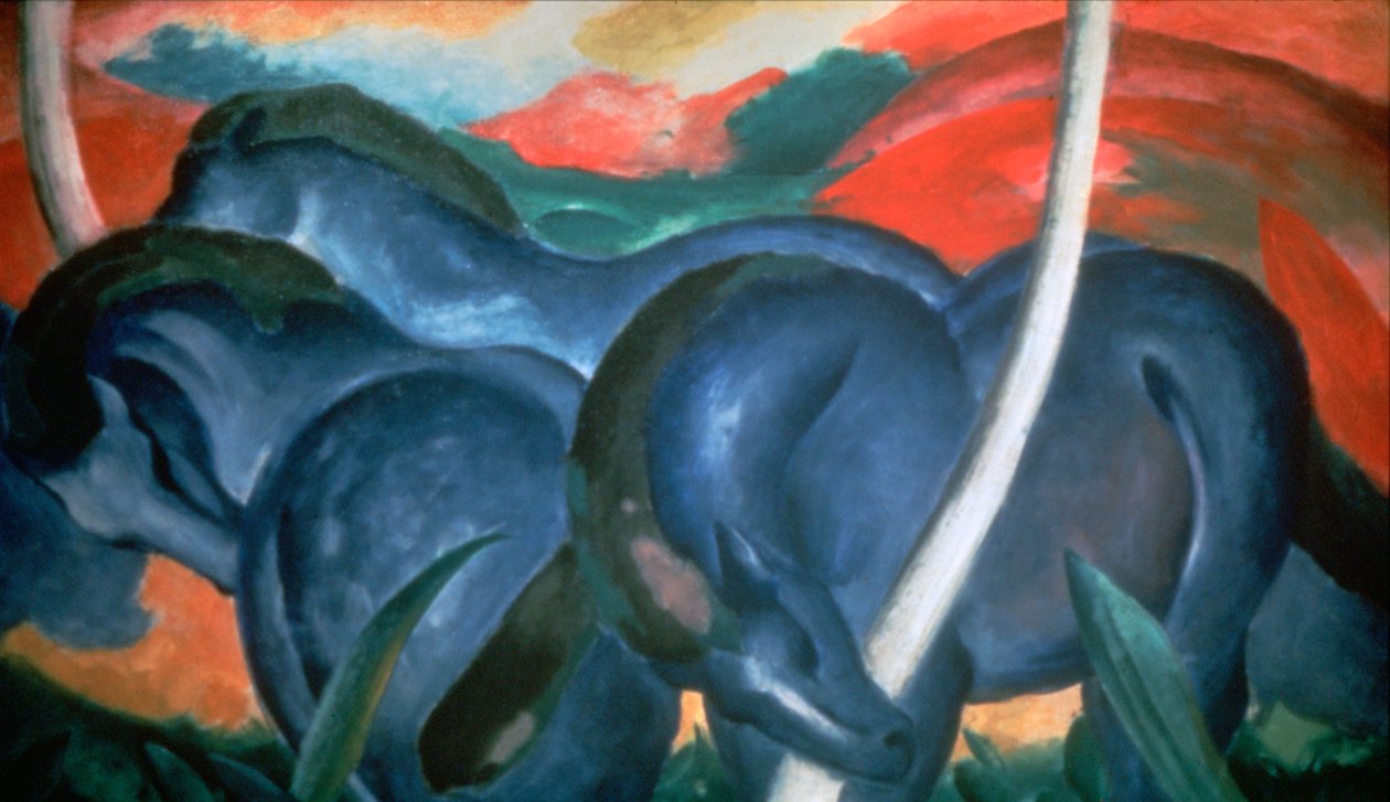 Niebieskie konie, 1911 autorstwa Franz Marc