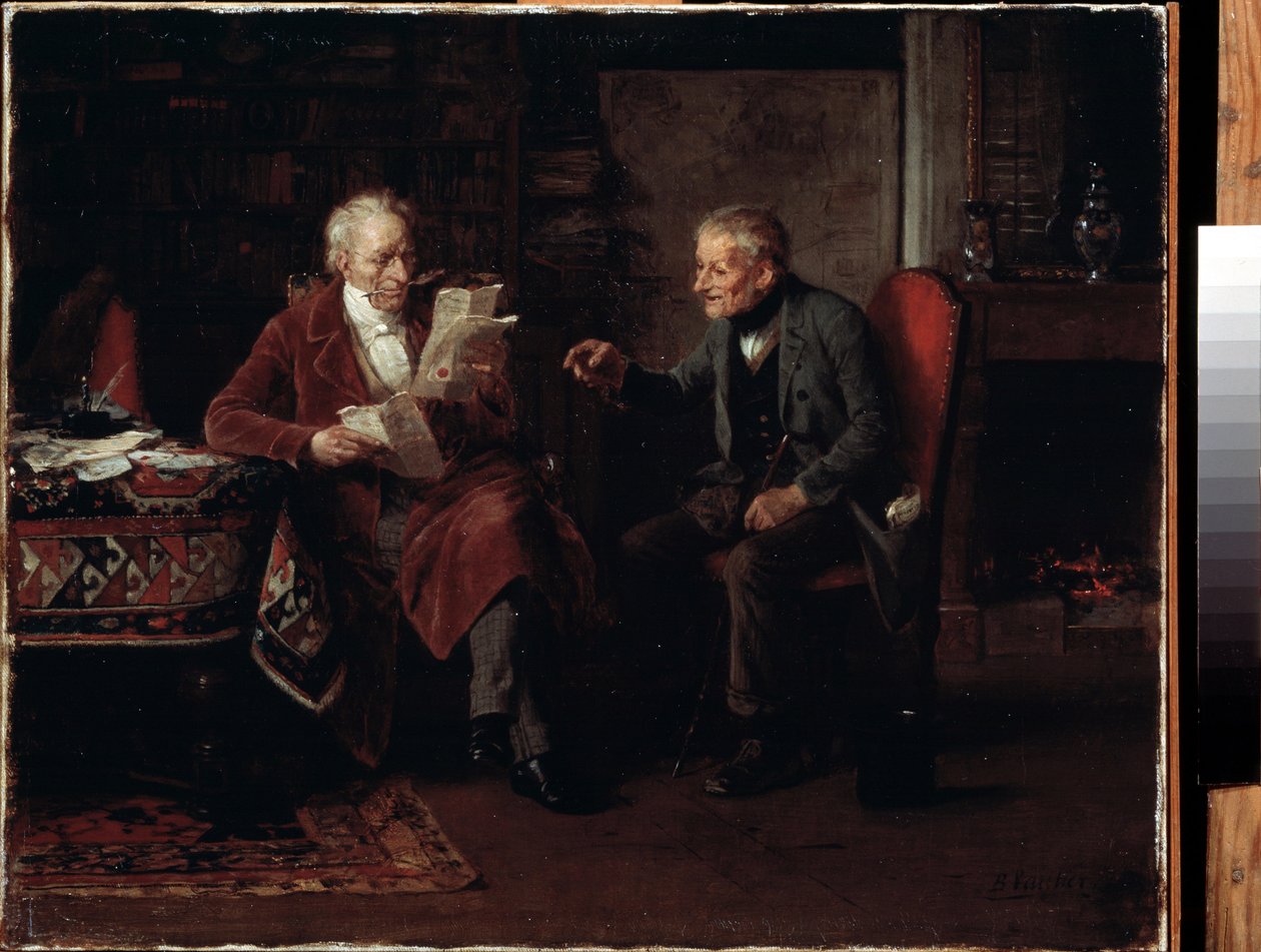 W kancelarii adwokackiej. Obraz Marc Louis Benjamin Vautier l