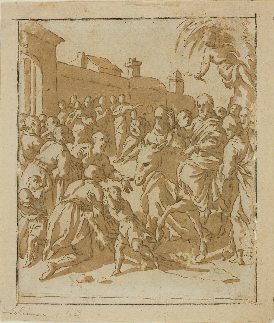 Chrystus wkraczający do Jerozolimy autorstwa Marcantonio Bassetti