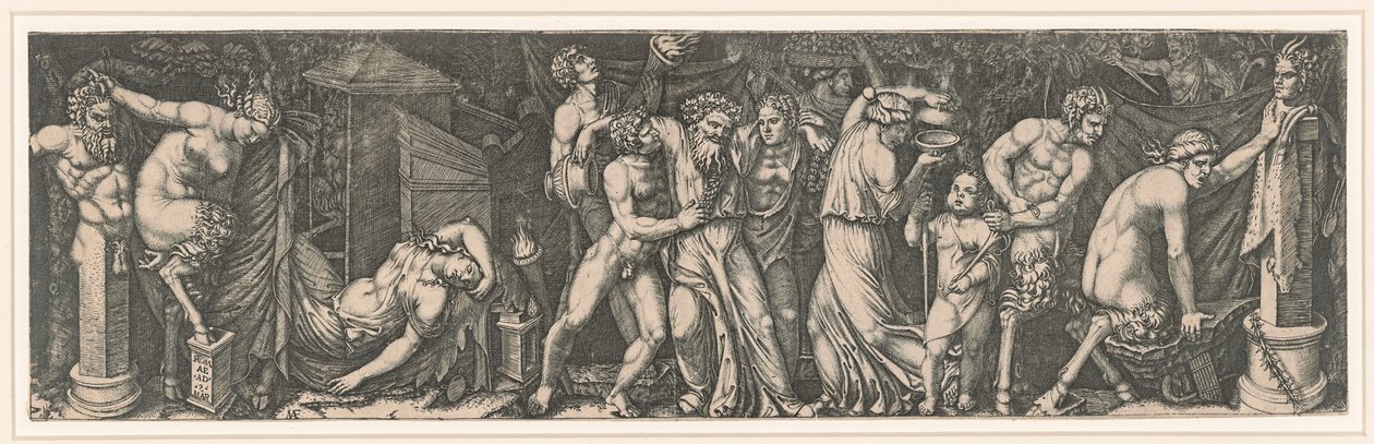 Bachanalia, ok. 1510-1511. autorstwa Marcantonio Raimondi