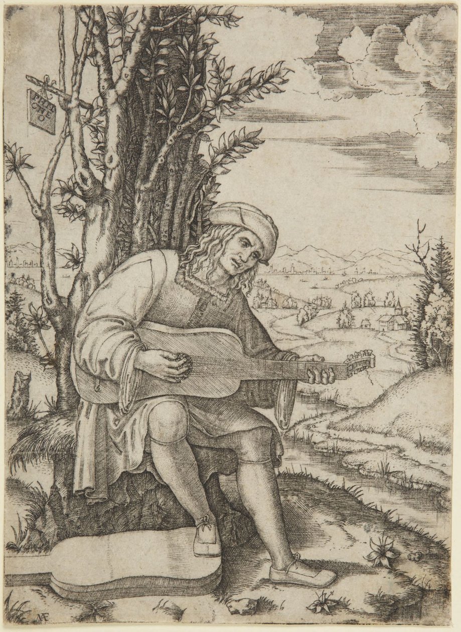 Portret poety Giovanniego Achilliniego, zwanego Filoteo (Bartsch XIV/469; Delaborde 232; Passavant 276; Petrucci, nr 1) autorstwa Marcantonio Raimondi