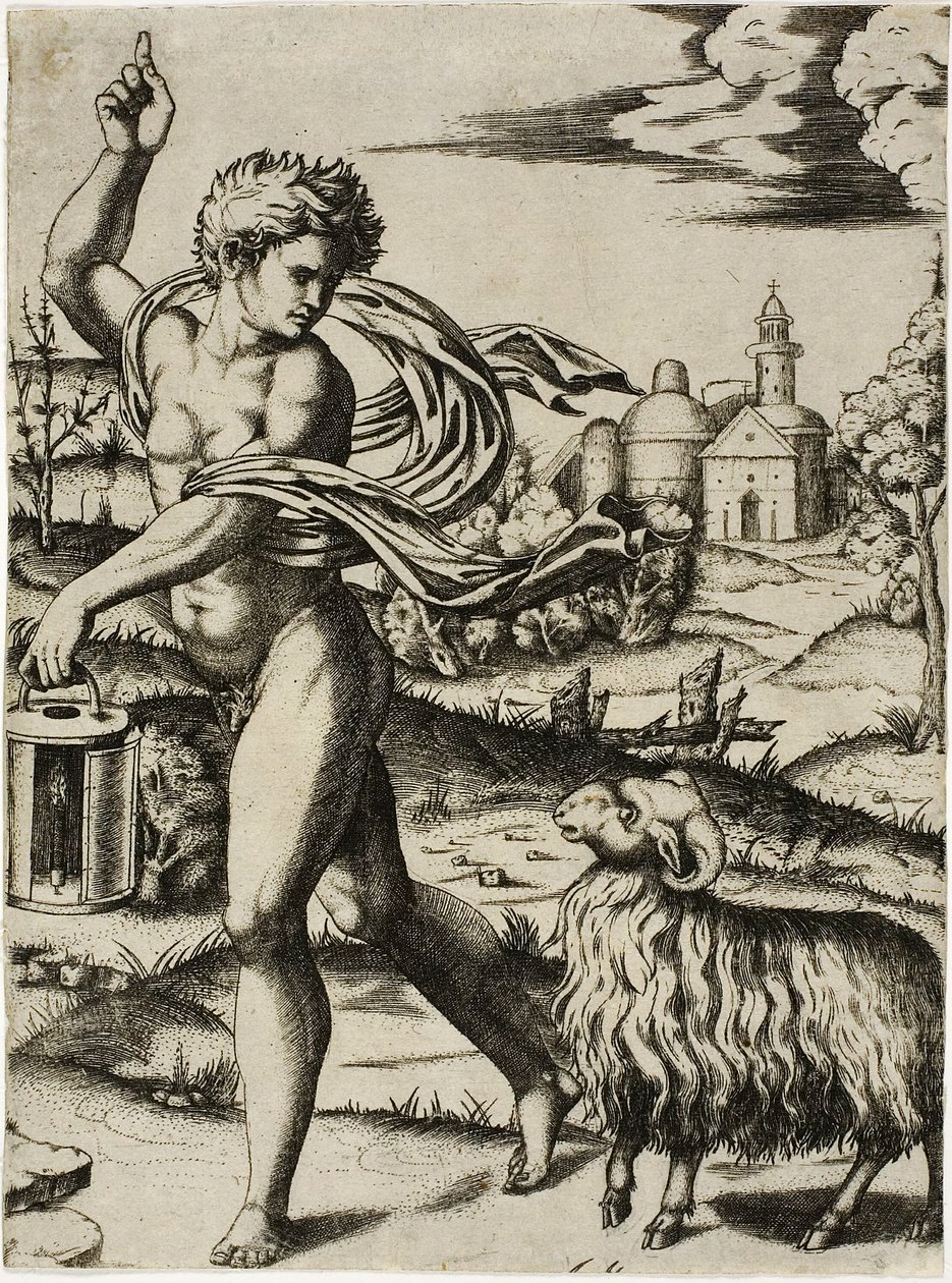 Znak Rami autorstwa Marcantonio Raimondi