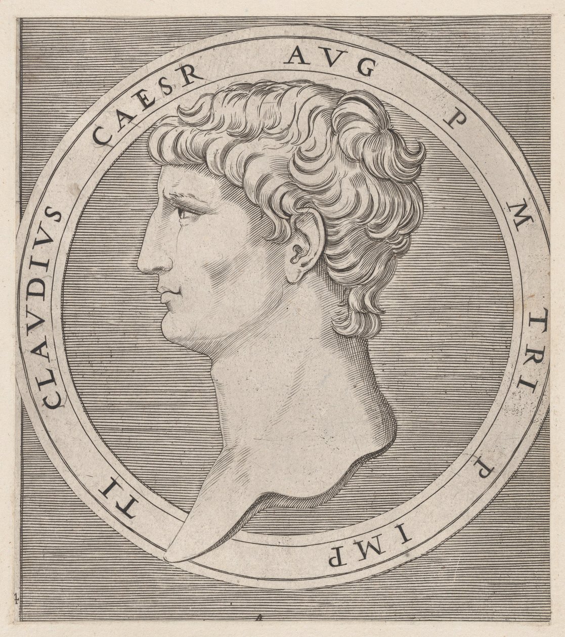 Speculum Romanae Magnificentiae: Claudius, from The Twelve Caesars, ca. 1500-1534., ca. 1500-1534.    1140097   pl       polish Successfully Translated  Original: Temple of Pola in Istria, plate 21 from Some Views of Triumphal Arches and other monuments Tr autorstwa Marcantonio Raimondi