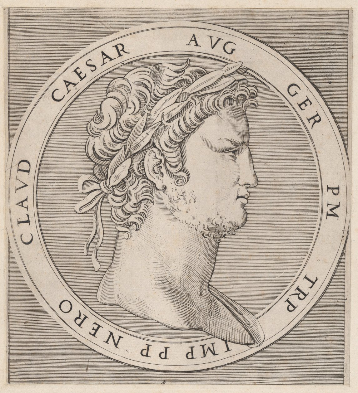 Zwierciadło Wspaniałości Rzymskiej: Neron z Dwunastu Cezarów, ca. 1500-1534., ca. 1500-1534. autorstwa Marcantonio Raimondi