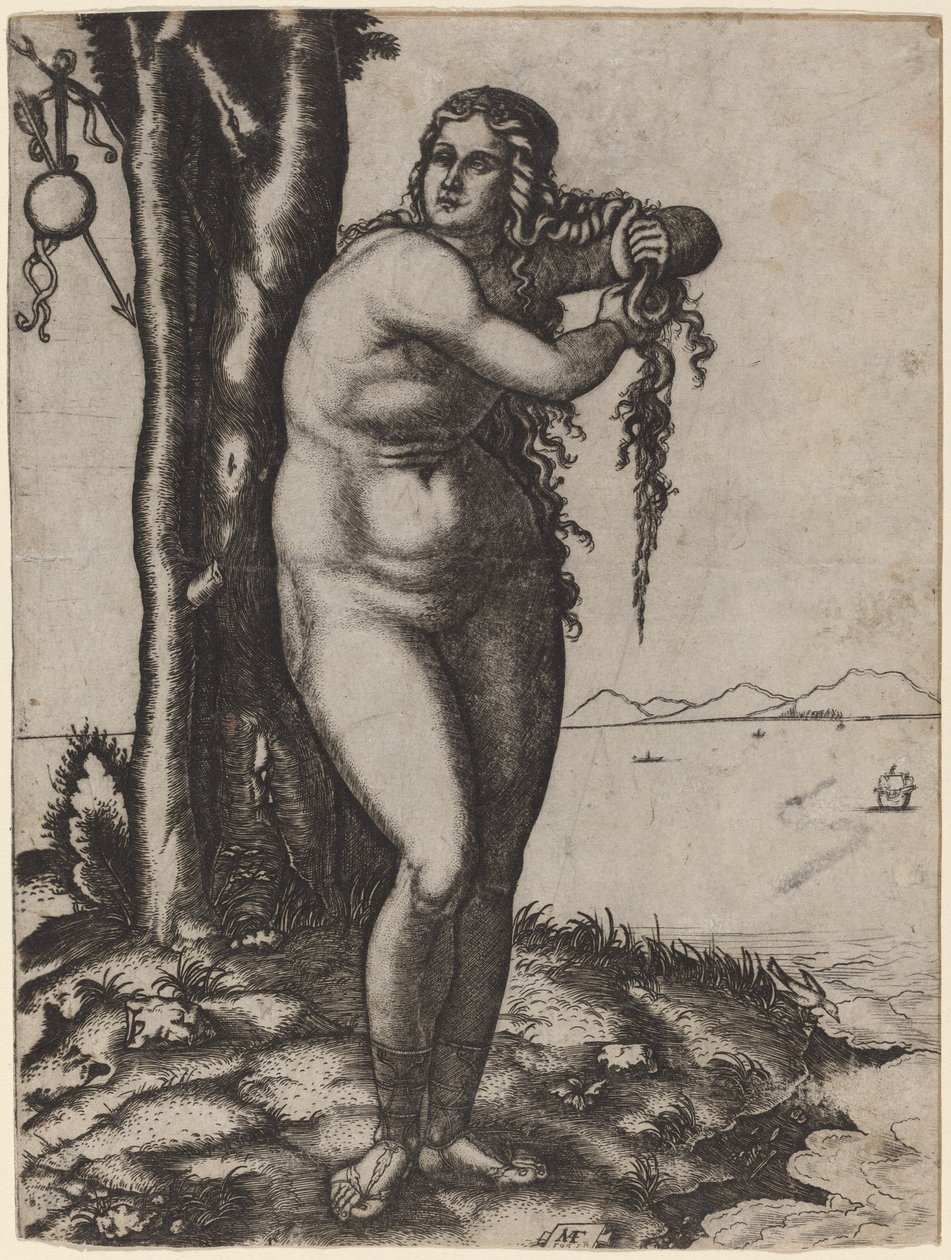 Narodziny Wenus autorstwa Marcantonio Raimondi