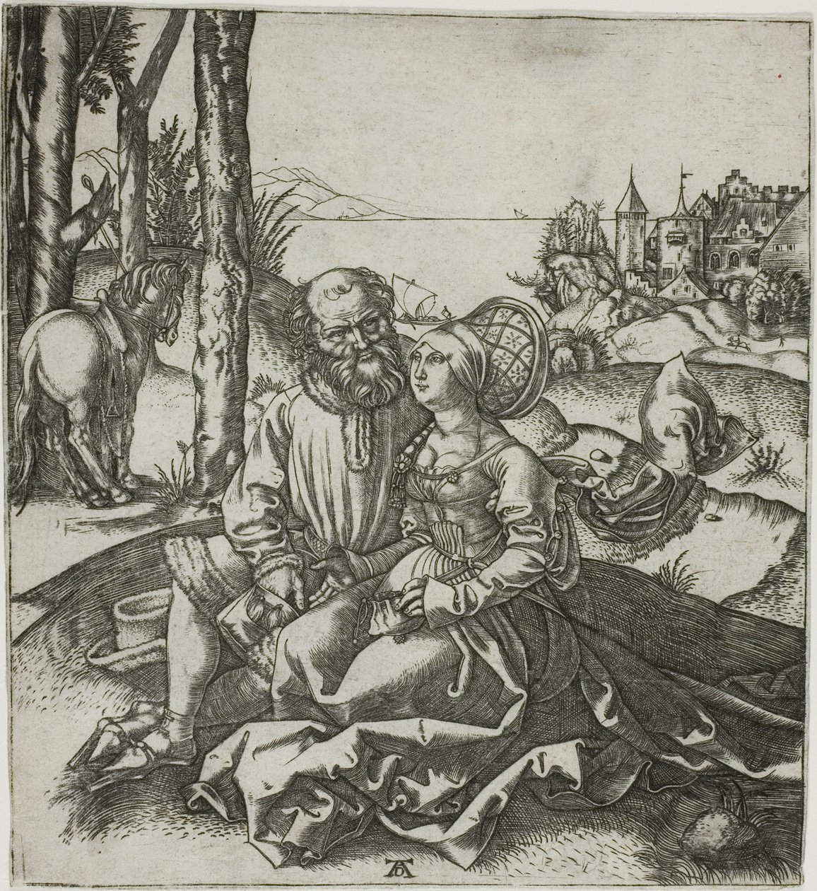 Chora para (oferta miłości) autorstwa Marcantonio Raimondi