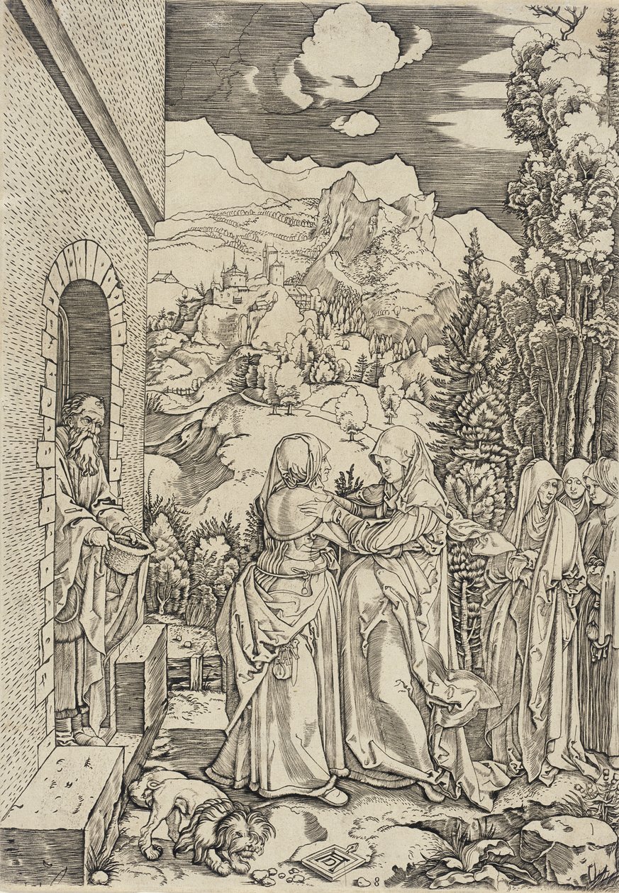 Nawiedzenie autorstwa Marcantonio Raimondi