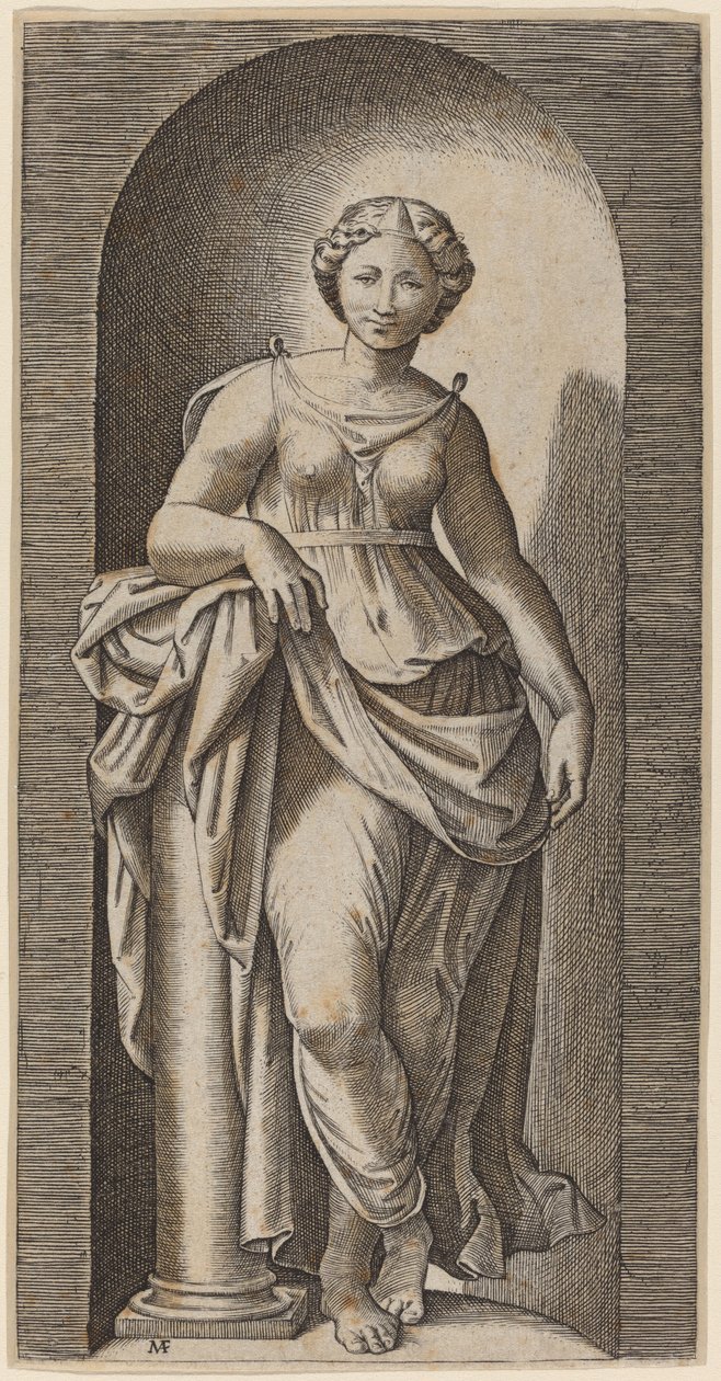 Hart autorstwa Marcantonio Raimondi after Raphael