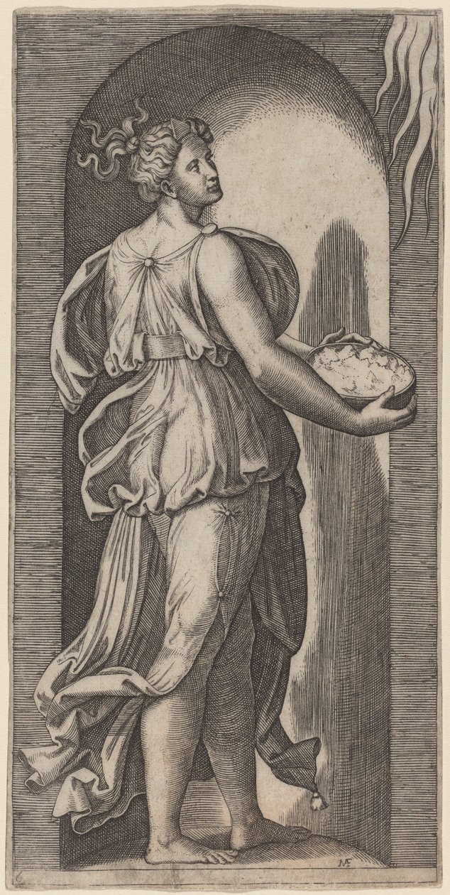Nadzieja autorstwa Marcantonio Raimondi after Raphael