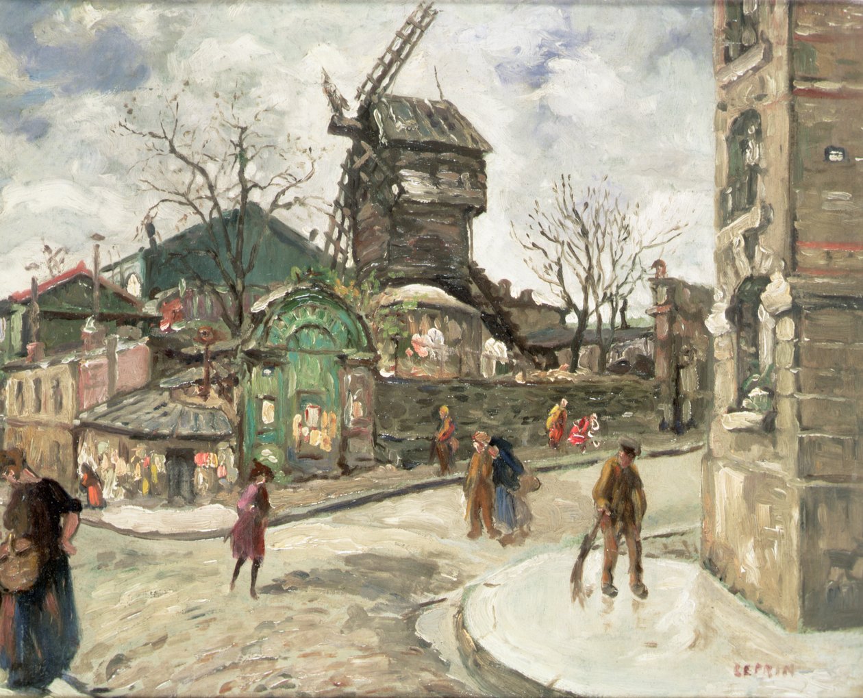 Moulin de la Galette, 1918 autorstwa Marcel Leprin