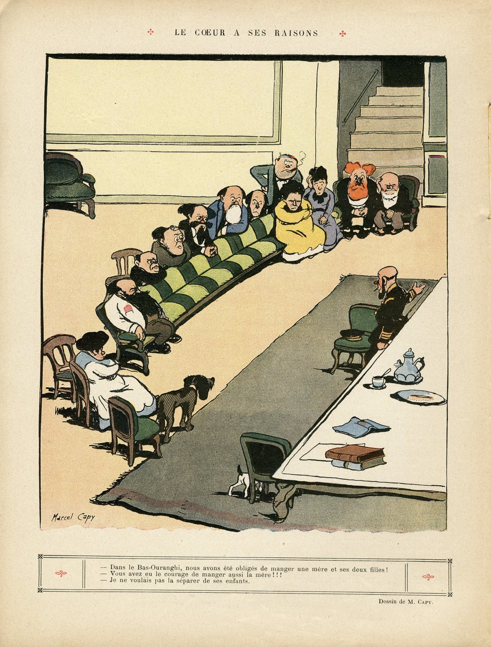 Ilustracja Marcela Capy (1865-1941) w Le Rire autorstwa Marcel Amable O.L. Capy