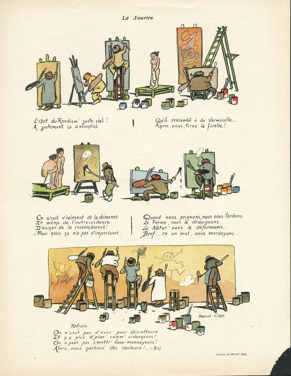 Ilustracja Marcela Capy (1865-1941) w Le Smile, nr 12, 20.03.13 - The Art of Rondism 