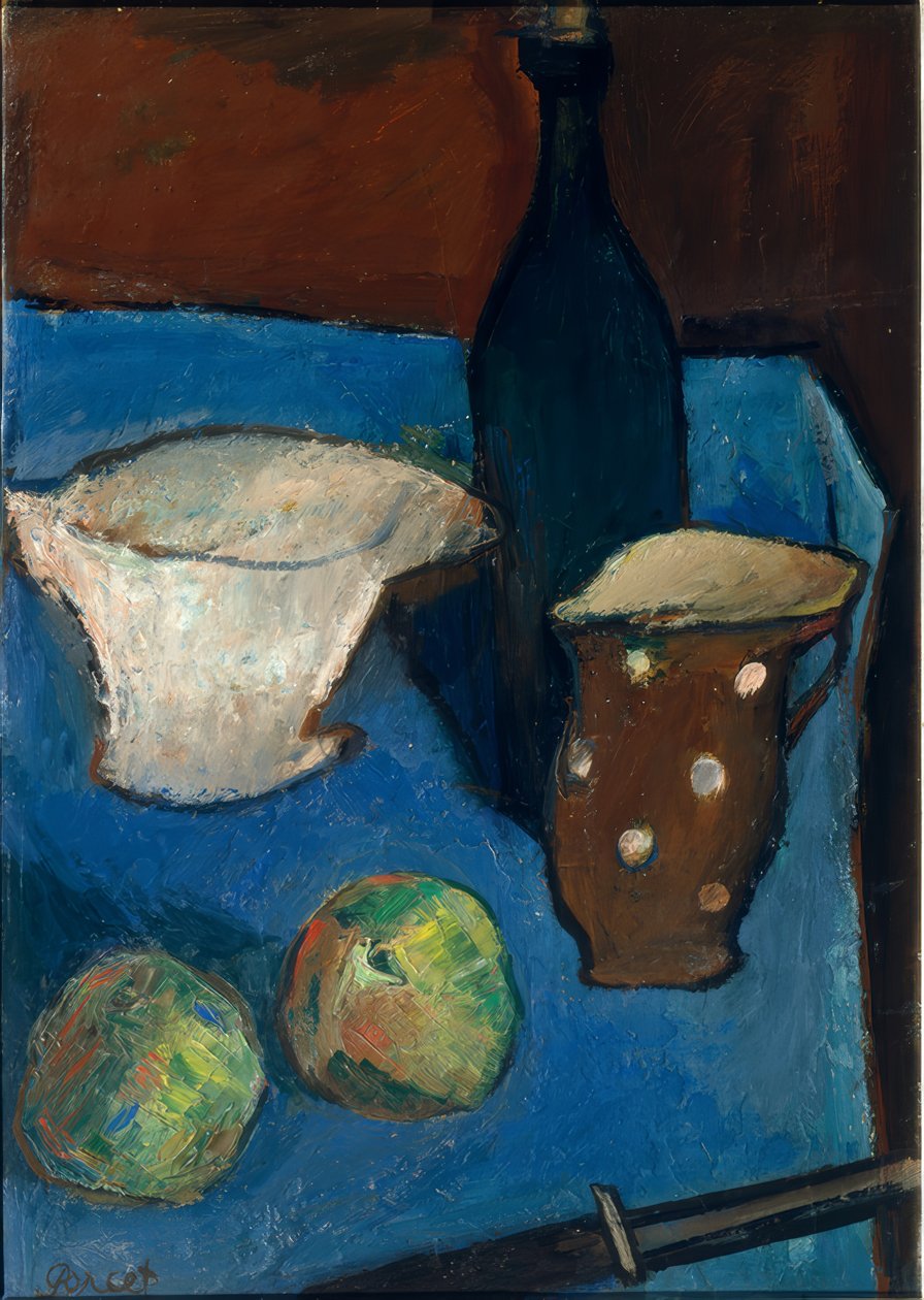 Niebieski obrus autorstwa Marcel Poncet