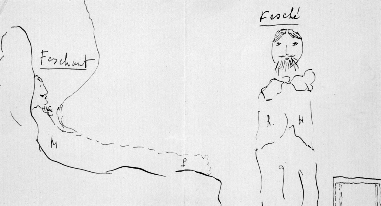 Autoportret z Reynaldo Hahnem, ok. 1891-1922 autorstwa Marcel Proust
