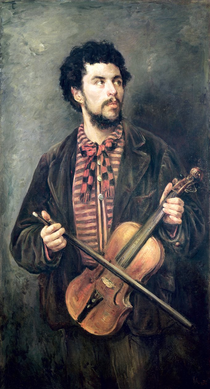 Skrzypek autorstwa Marcellin Gilbert Desboutin