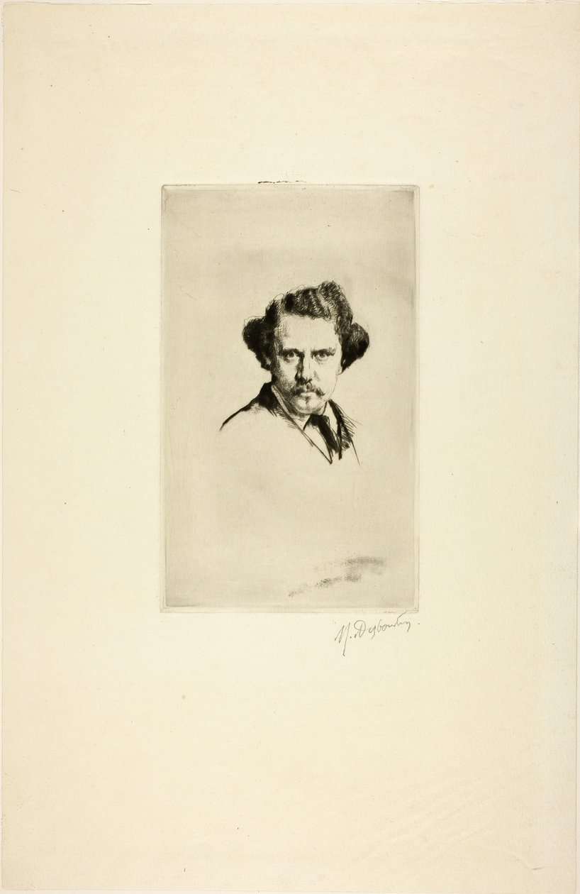 Portret Alfreda Cadarta, 1875 autorstwa Marcellin Gilbert Desboutin