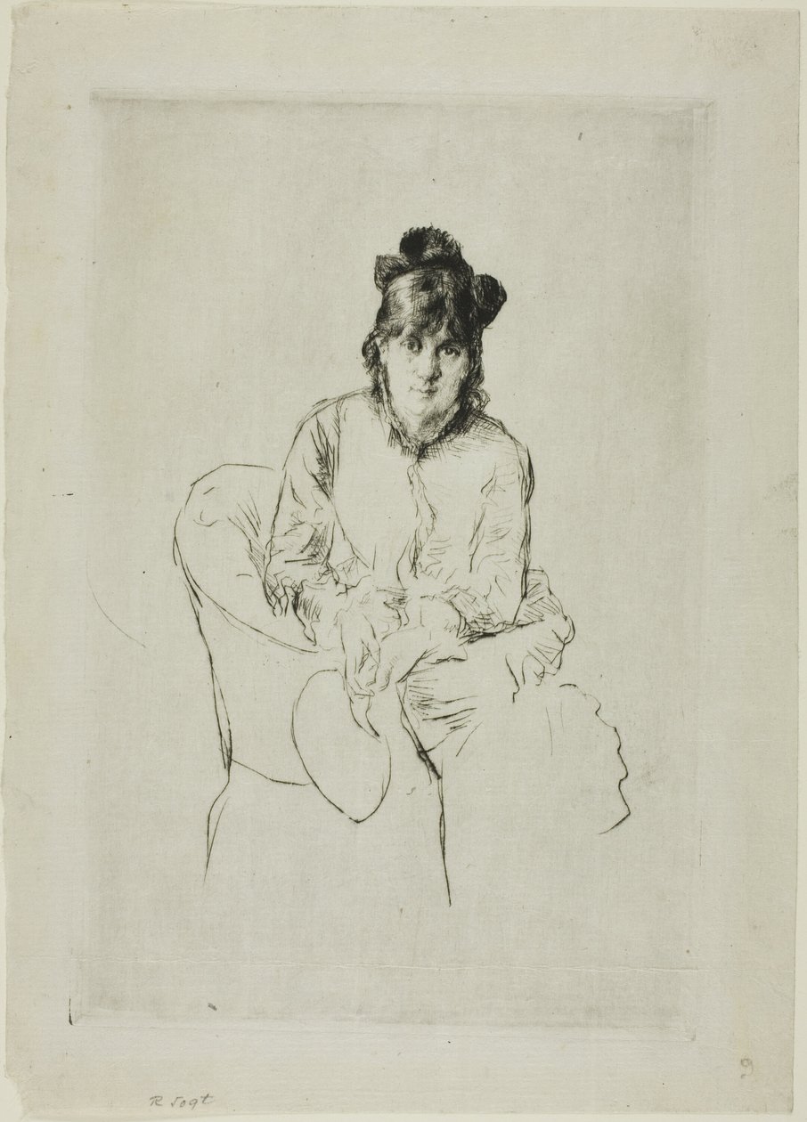 Portret Berthe Morisot autorstwa Marcellin Gilbert Desboutin