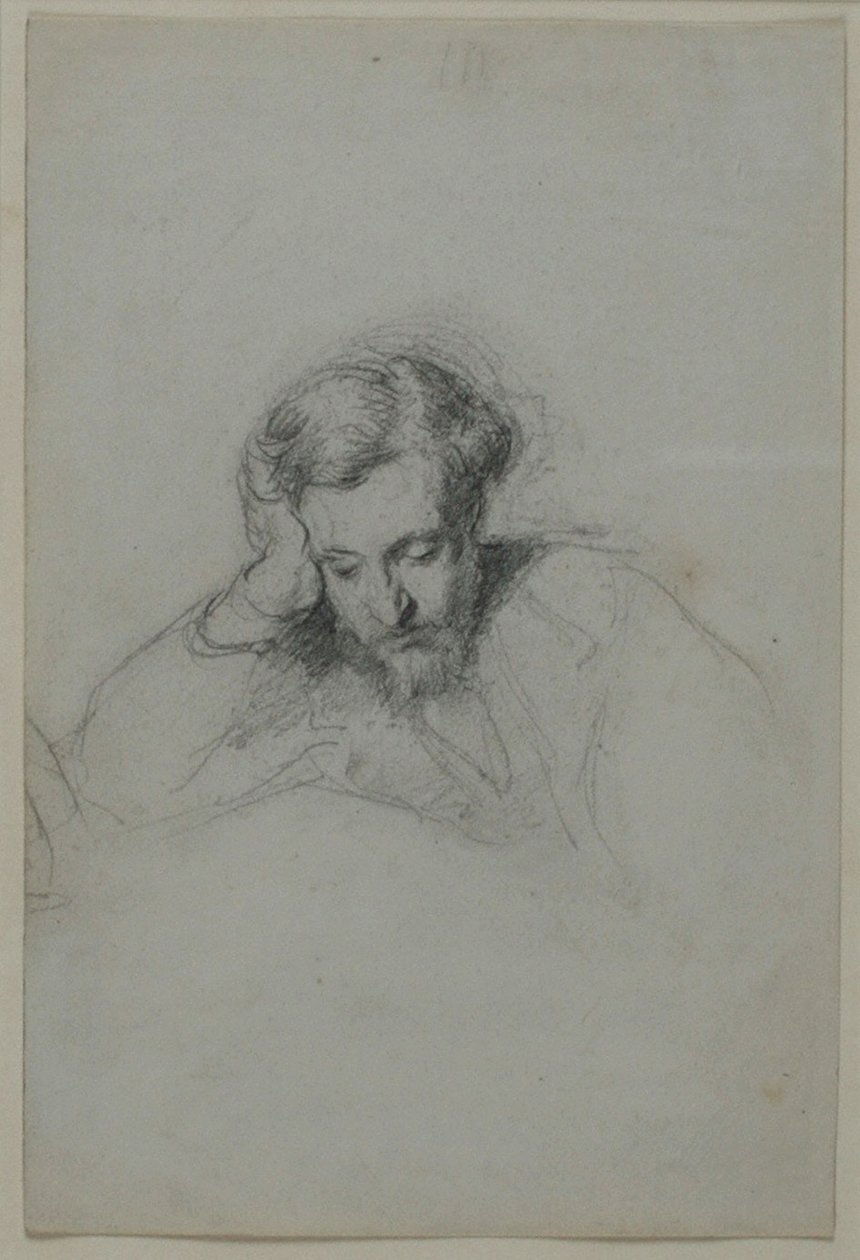 Portret poety Heinricha Heinego 1797-1856, 1853 autorstwa Marcellin Gilbert Desboutins