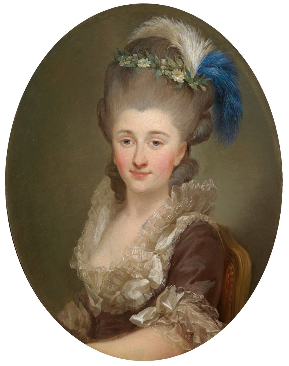 Portret hrabiny Konstancji Tyszkiewicz z d. księżnej Poniatowskiej autorstwa Marcello Bacciarelli