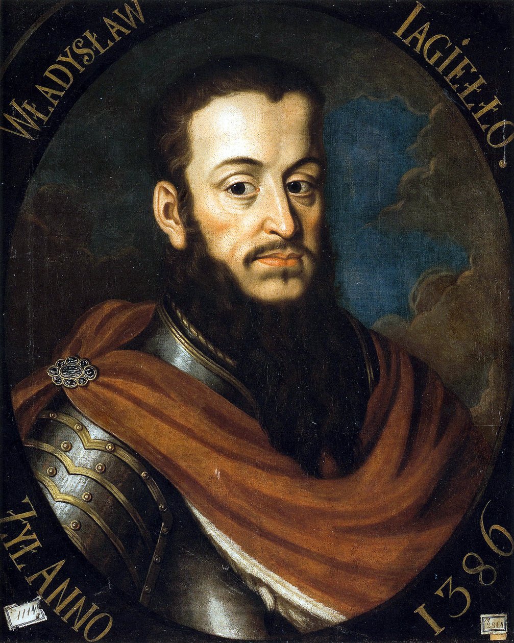 Władysław II Jagiellon (Władysław II RP) (1352 lub 1362-1434) - Portret króla Władysława II. Jagiełło Bacciarellego, Marcello (1731-1818) autorstwa Marcello Bacciarelli
